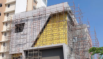 Brigade Komarla Heights Tower B : Club House Terrace & Above terrace works completed, External plastering & Painting works are in progress as on May '24