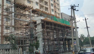 Brigade Komarla Heights Tower B : Entry portal works are in progress as on October '24